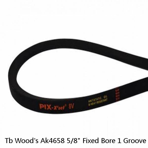 Tb Wood's Ak4658 5/8" Fixed Bore 1 Groove Standard V-Belt Pulley 4.45 In.