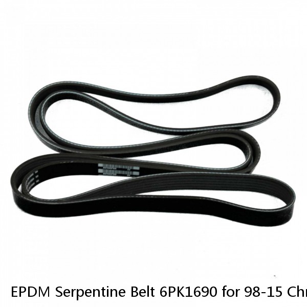 EPDM Serpentine Belt 6PK1690 for 98-15 Chrysler Dodge Chevrolet Jeep Pontiac 3.8