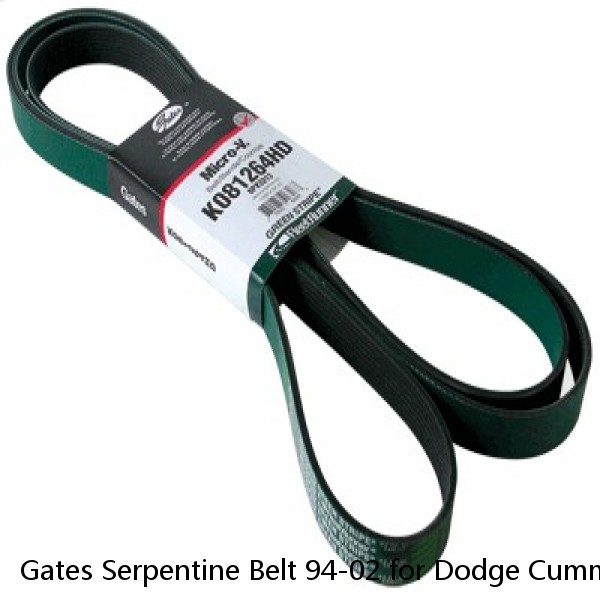 Gates Serpentine Belt 94-02 for Dodge Cummins Diesel 5.9L Diesel W/ AC ONLY