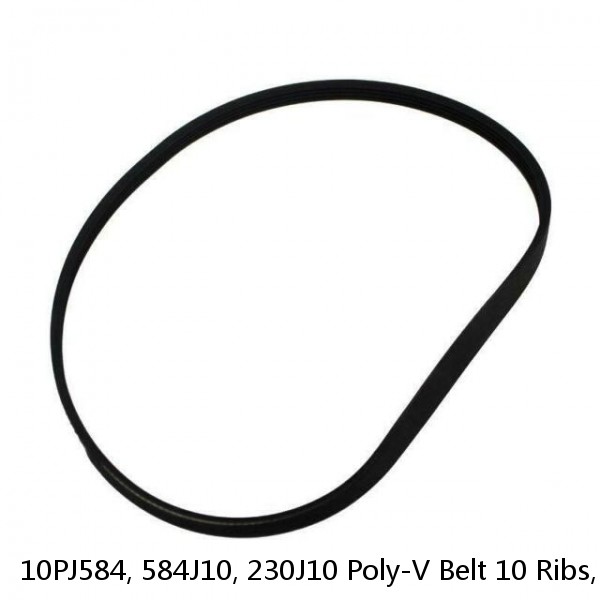 10PJ584, 584J10, 230J10 Poly-V Belt 10 Ribs, 584mm, 23" Long